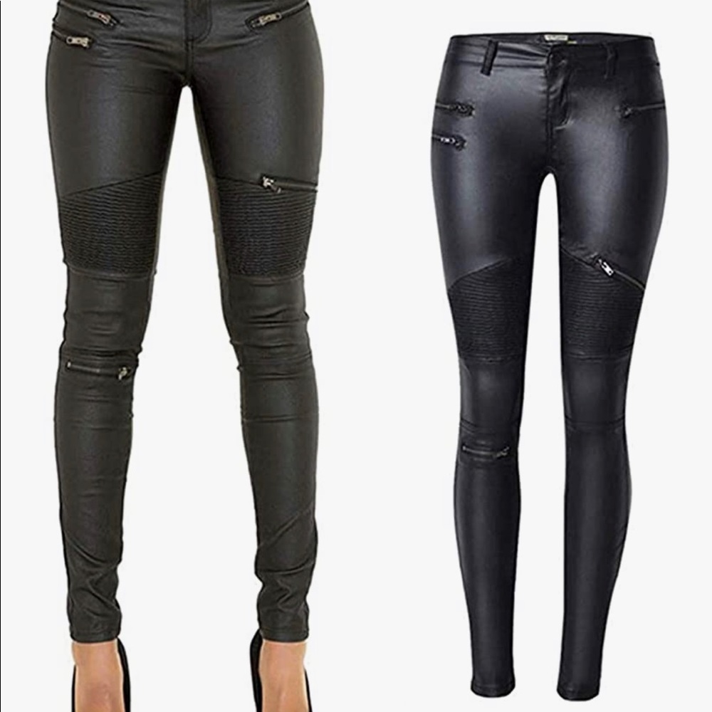 Pleather legging pants